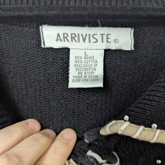 Vintage Arriviste Cowboy Boot Cardigan, Large - Picture 6 of 6